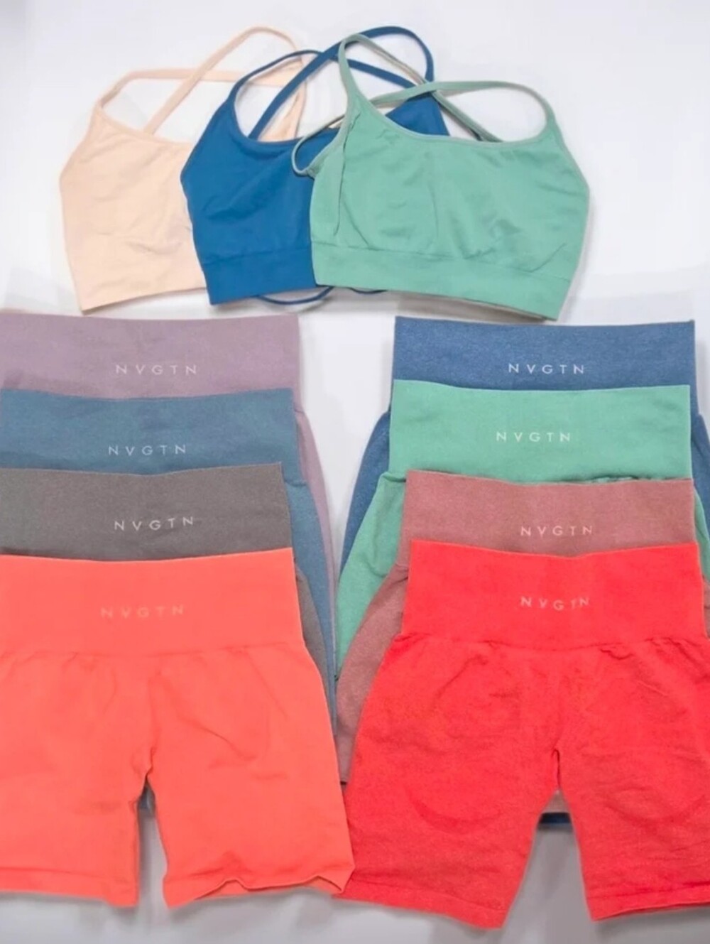 NVGTN Lot of 11 Items - Contour Seamless & Pro Seamless Shorts & Invincible Bras